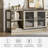 Farmhouse TV Stand, With Double Mesh Doors-1321973557