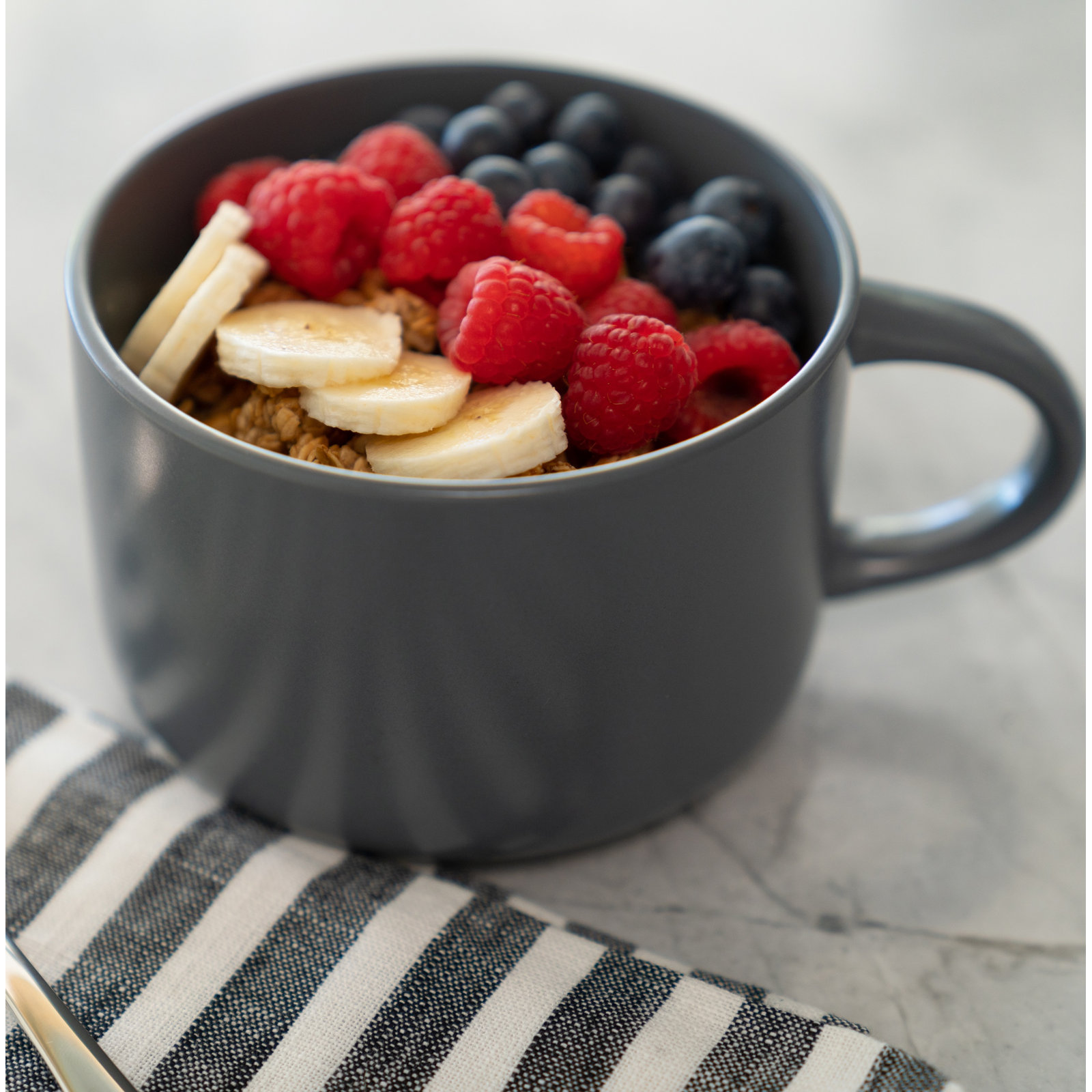 Wazee Matte Mug, Gray