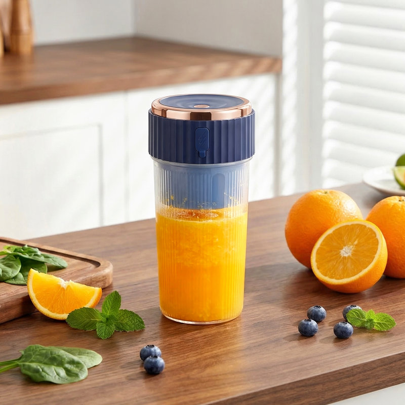 Living And Home Electric Centrifugal Juicer, Blue