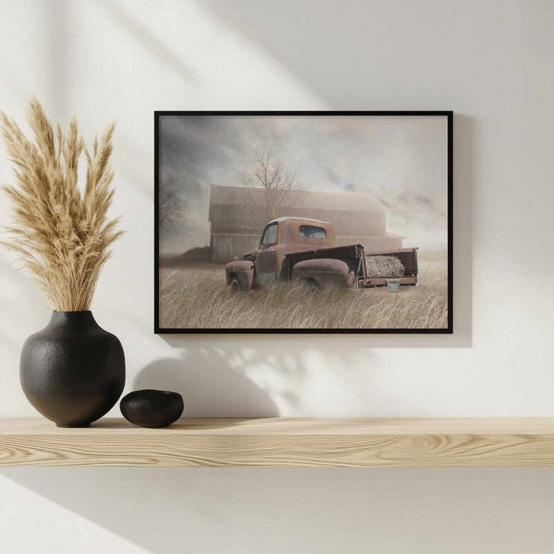 «Wasted Days» par Lori Deiter, reproduction d'art, L 24 po x H 18 po, Doré, Impression encadrée