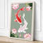 Koi and Lotus Japandi - Wrapped Canvas-1274931983-1274932017