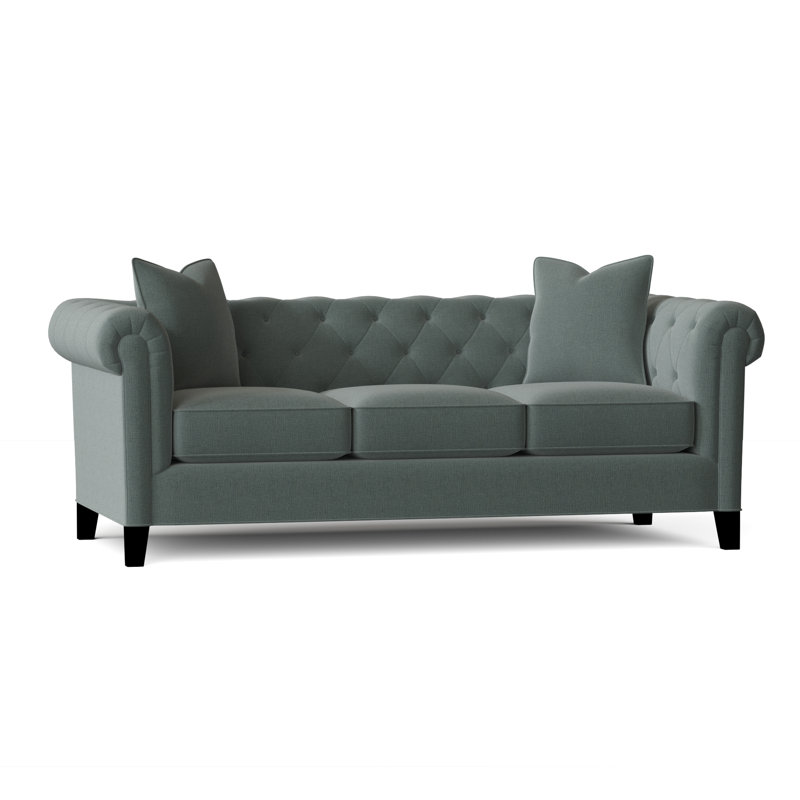Caspar Upholstered 82'' Sofa, Heavenly Robins Egg Chenille