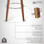 Tabouret pivotant à hauteur de comptoir ou de bar Shelly au fini bois - ensemble -1304667361-1304667363-1304667365