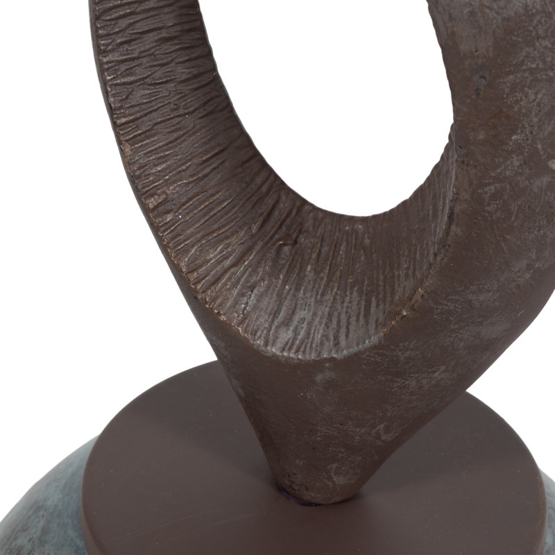 Vase décoratif moderne en aluminium et fer Raynetta - Élégant vase de sol décoratif en métal - Grand vase pour la décoration intérieure