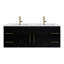 Ensemble de meuble-lavabo double 60 po Tenshi