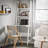 70.9" Ladder Bookshelf with Desk, Modern Open Bookcase Tall Shelf, White