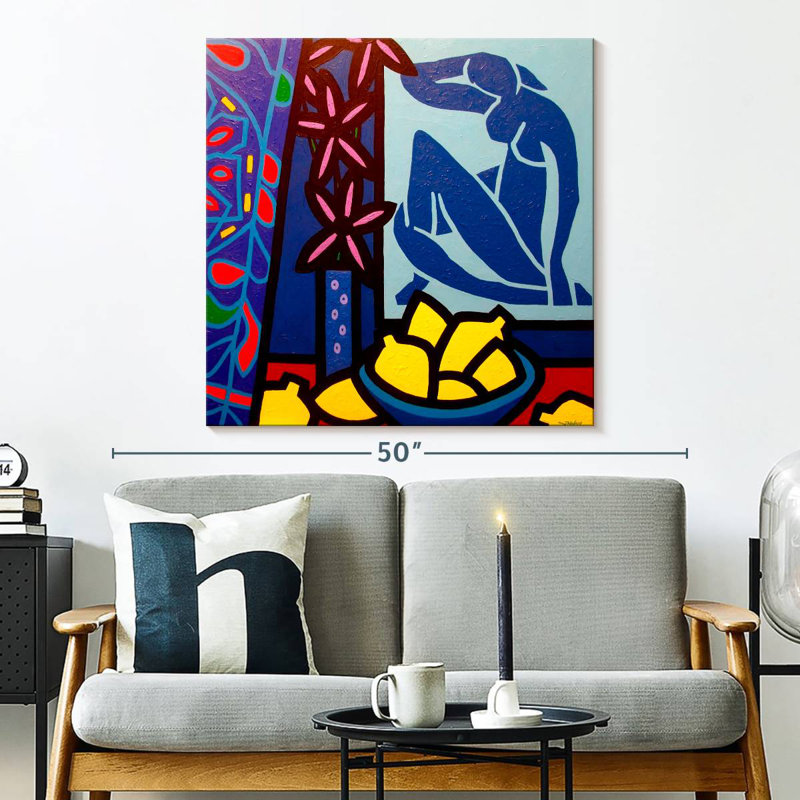 Yarlin Hommage à Matisse II, H 33 po x l 33 po