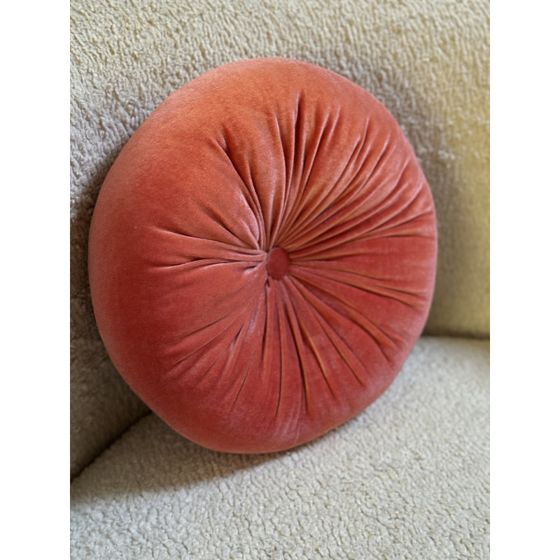 Coussin Therese, H 12 po x l 12 po, Terre de Sienne