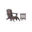 Chaise Adirondack en plastique avec repose-pieds Geoff-1551156176