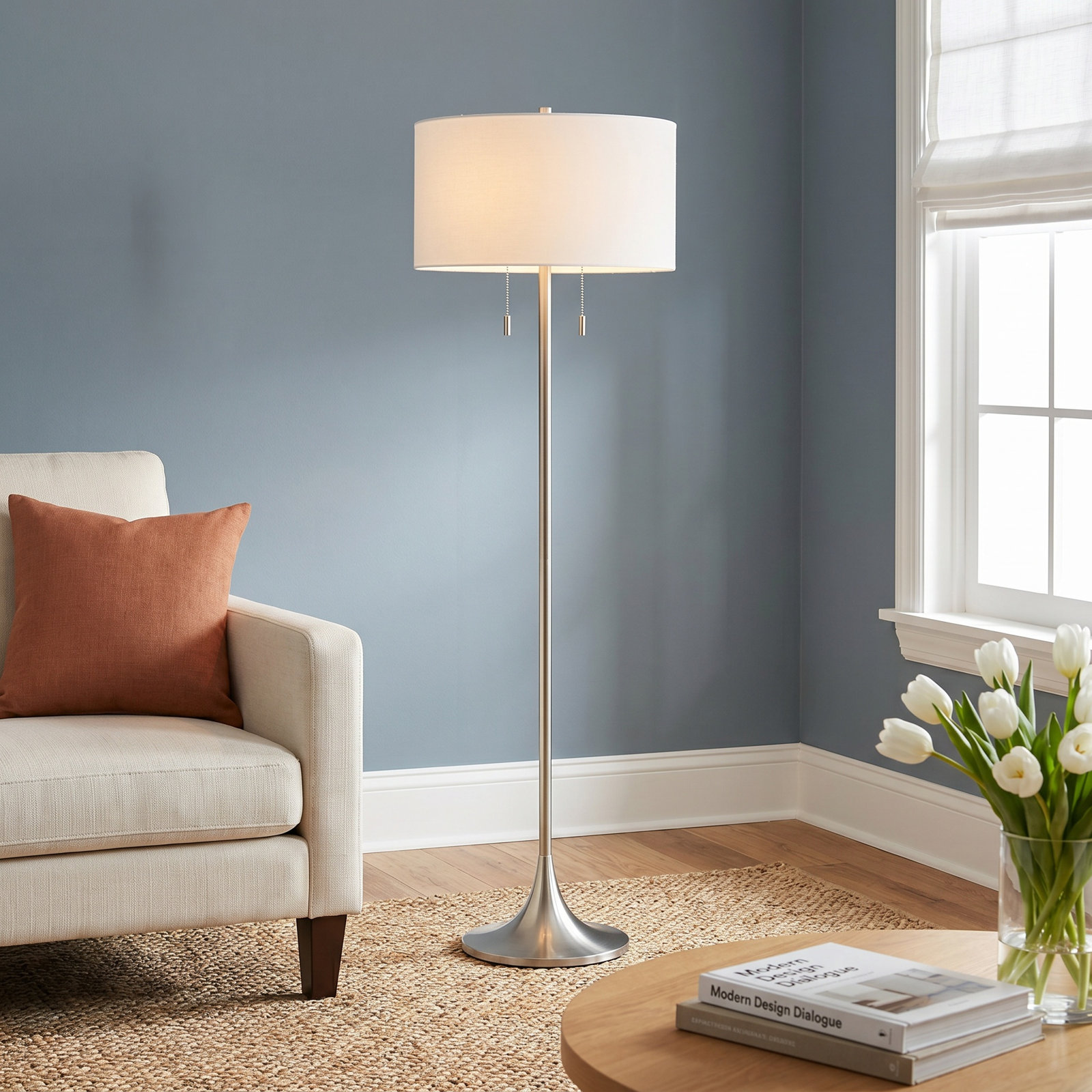 Altesa 61" Floor Lamp, Polished