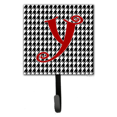 Crochet mural houndstooth monogramme