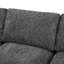 Canapé modulaire moderne en chenille avec pouf amovible et assise profonde-133961595-133961597