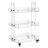 3-Tier Acrylic Utility Rolling Cart