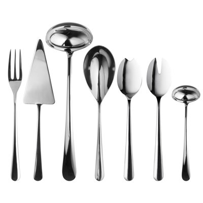 Neve 7 - Piece Stainless Steel Hostess Set