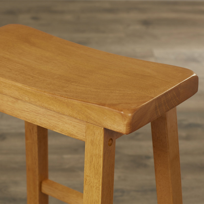 Whitworth Solid Wood Stool, Rustic Oak, Counter Stool (24” Seat Height)