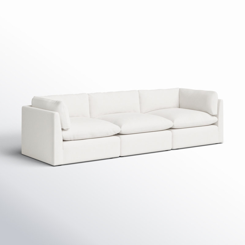 Josefa Upholstered Sofa, 33.50" H x 121.50" W x 40.50" D, 3