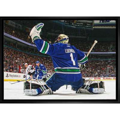 Roberto Luongo 20 x 29 Gants en toile Canucks Save-H
