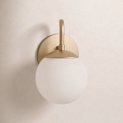 Granger Articulating Single Light Wall Sconce w/ Etched Opal Glass