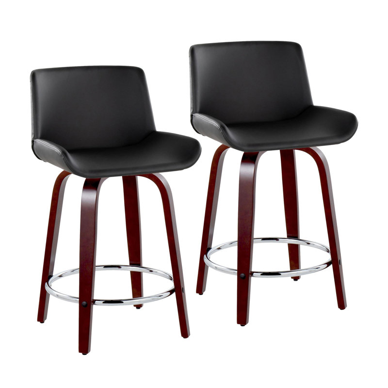 Tabouret de comptoir 24 po Rondell, Noir