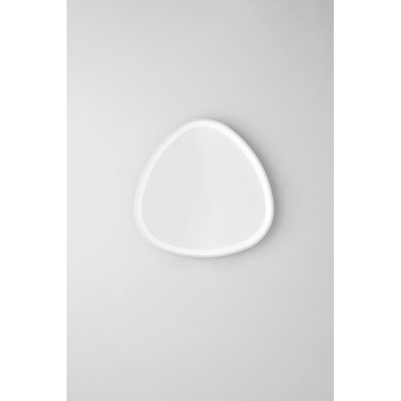 Azella LED Flush Mounted Sconce, White, 65cm H x 65cm W x 7cm D