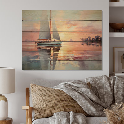 «Mikami Sail Boat Dreamy Regatta II» sur impression sur bois