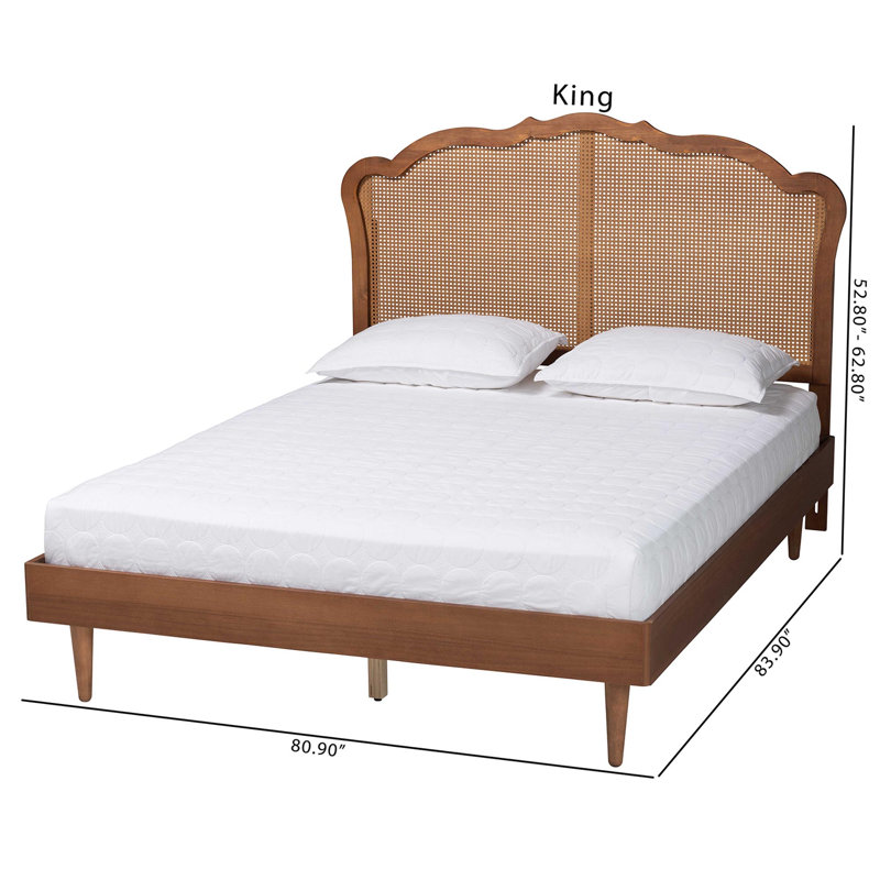 Casheena Mid-Century Platform Bed, King