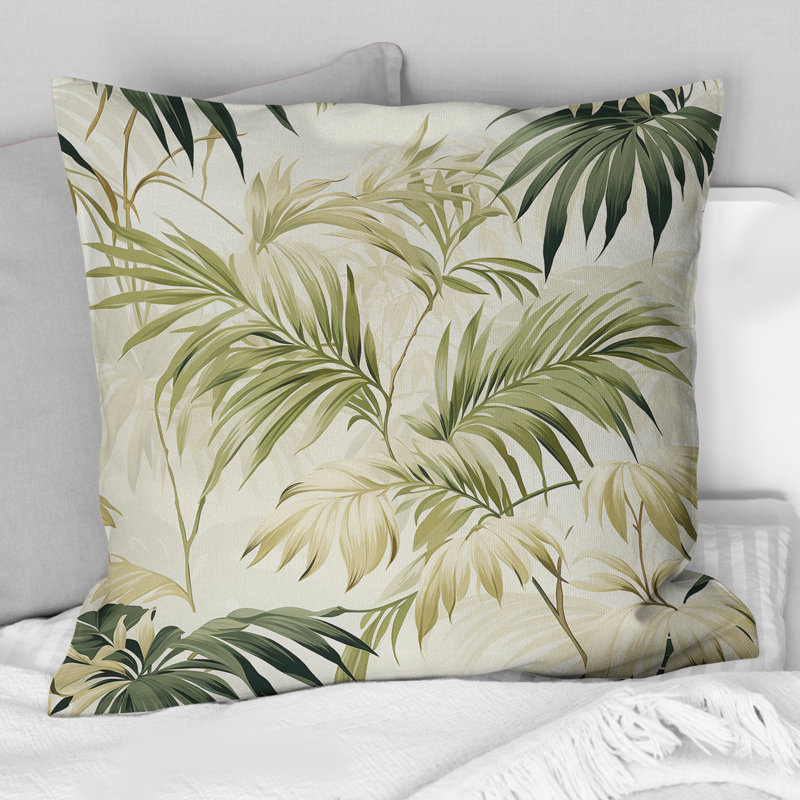 Coussin décoratif Palm Polyester, 18" x 18"