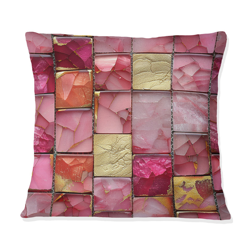 Coussin Glam Mid-Century, H 16 po x l 16 po