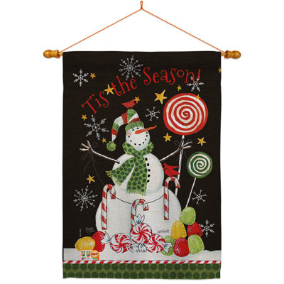 Snowmen de Sweet Snowmen à 2 faces 40 x 28 po Ensemble de drapeaux