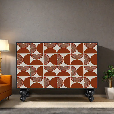 Modern Light Luxury Double Door  Accent Cabinet