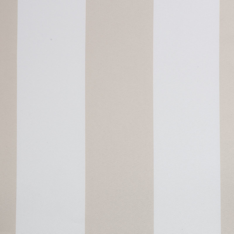 Neubauer Cabana Stripe Indoor/Outdoor UV Protectant Curtain Panel, 54" W x 84" L, Khaki