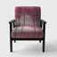 Chaise d'appoint rembourrée Magdelina - Pink Forest -