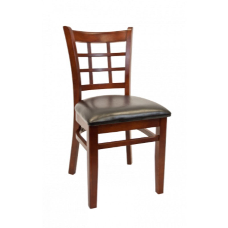 Chaise d'appoint, Acajou foncé, Noir