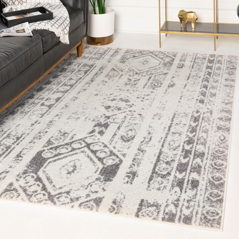 Geometric Indoor Rug, Rectangle 9' x 12'