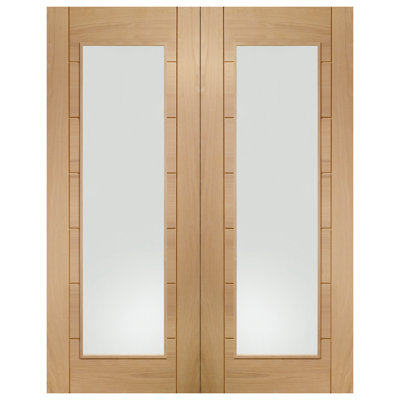 Internal Glazed Oak Palermo Pair
