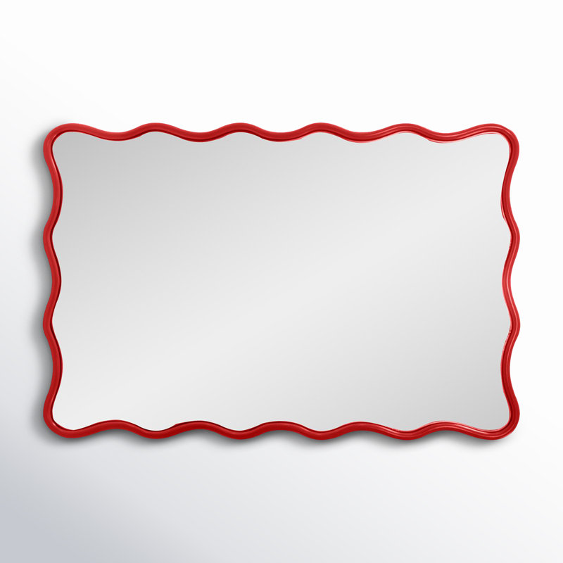 Angelo Rectangle Mirror, Red