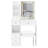 29.2" Small Left Drawer Desktop Vanity Table + Cushioned Stool-114233175