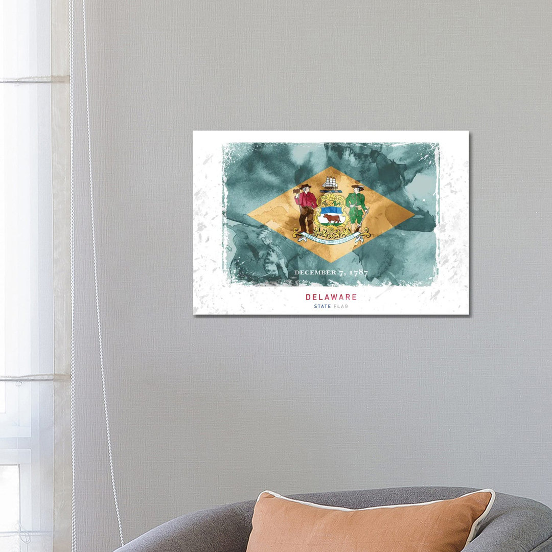 Delaware von WallDecorAddict - Galerie-Giclée auf Leinwand