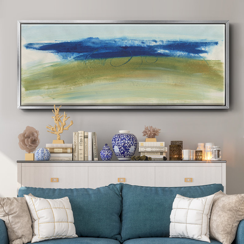 Mirages I- Framed Canvas, 24" H x 60" W