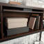 Huche avec porte barrister, finition brune
