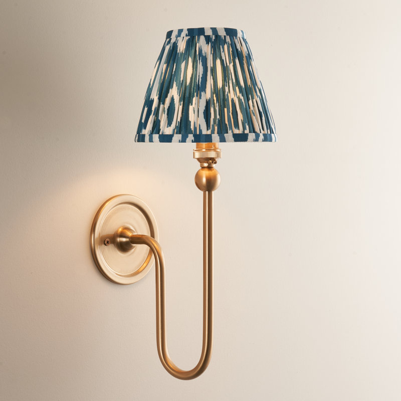 Santiago Steel Armed Sconce, Grey, 37cm H x 16cm W x 22cm D