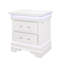 Table de chevet blanche Charlton avec DEL-2031389665