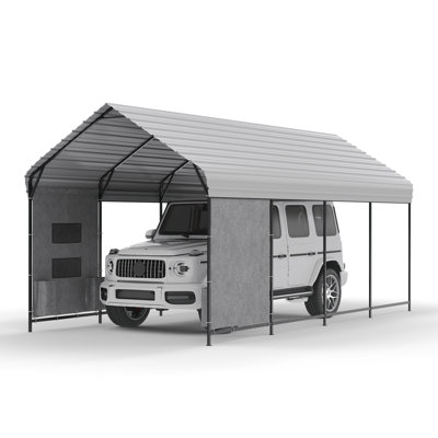 10'x20'x10' Heavy Duty Metal Carport, Steel Carports with Galvanized Steel Frame