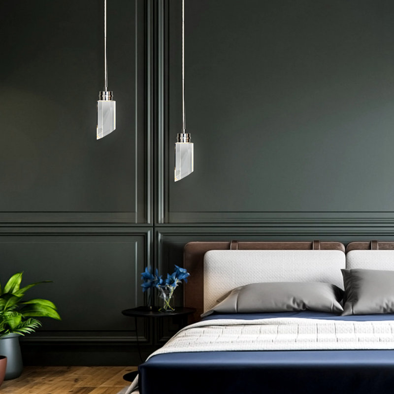 Pedigo - Light LED Single Pendant, Polished Nickel