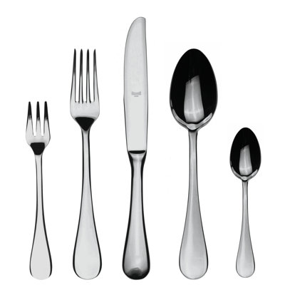Ensemble de couverts Dolce Vita avec couteaux H / H et fourchette à gâteaux - 30 pièces - Acier inoxydable