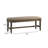Androw Park 46" Wide Backless Bench with Cushion, Roasted Oak