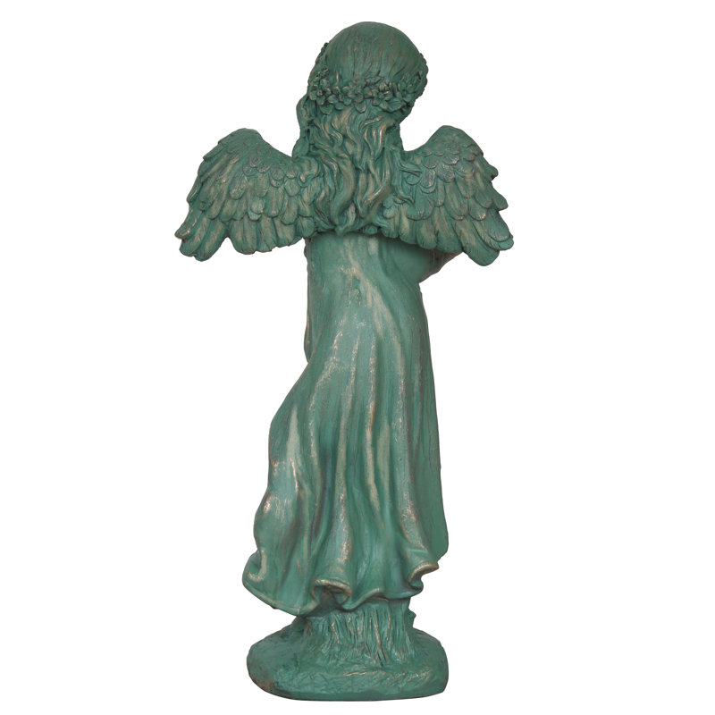 Statue de bain d'oiseaux "Gia", Bronze