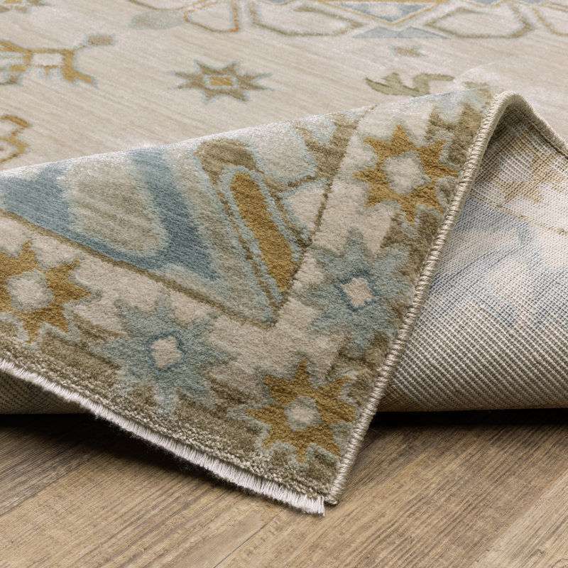 Tapis beige / gris Graicyn, Runner 2'3" x 7'9"