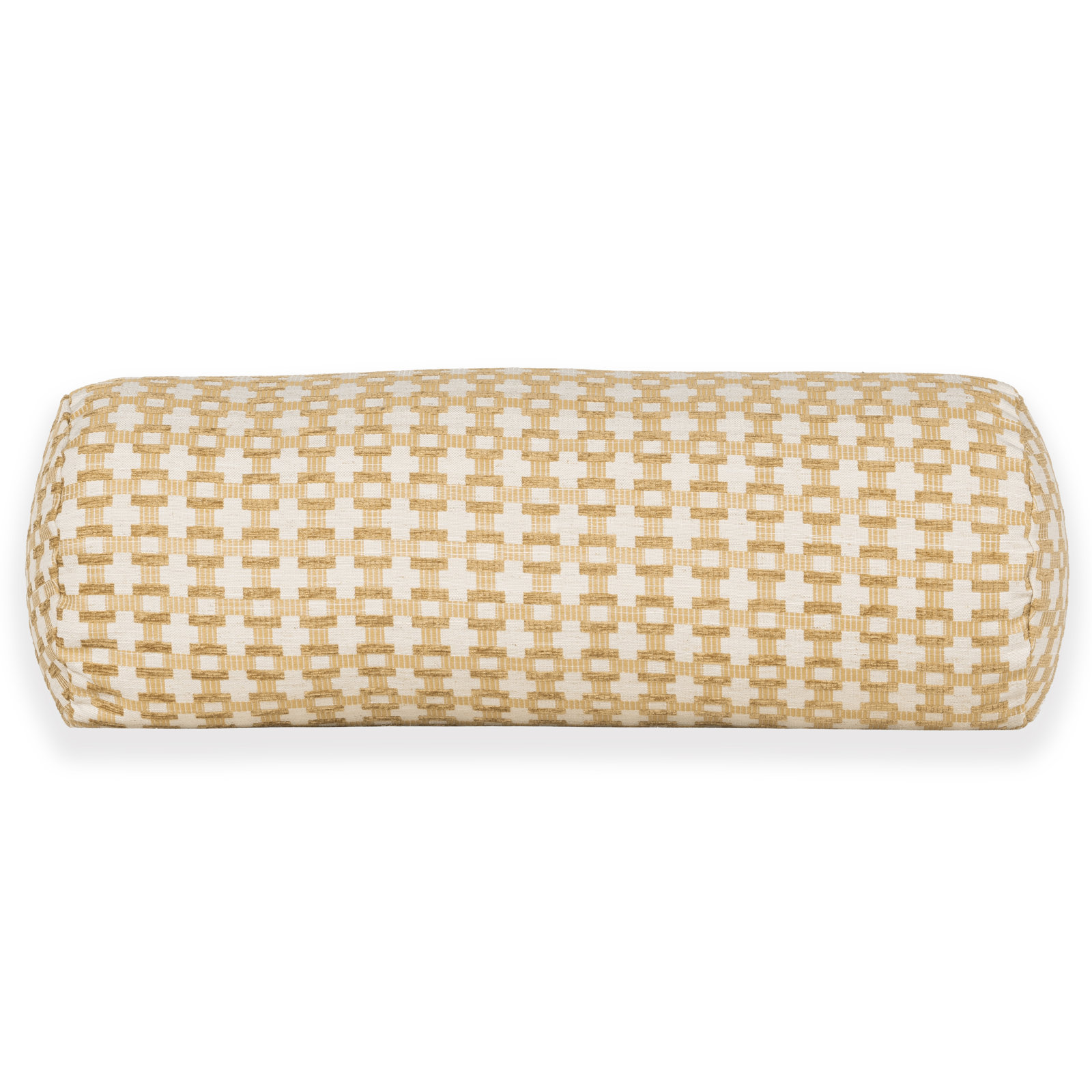 21" x 8" Throw Pillow, Yellow Geometric