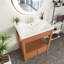 Meuble-lavabo simple 30 po avec comptoir en céramique Kenzye